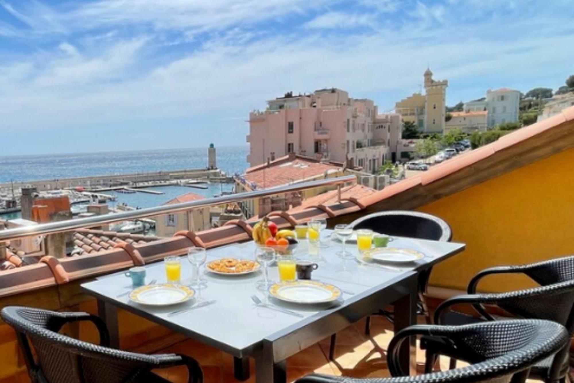 La Perle De Cassis - Terrace With Sea View Apartment ภายนอก รูปภาพ